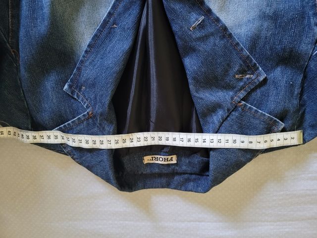 Giacca di jeans donna foderata tg L