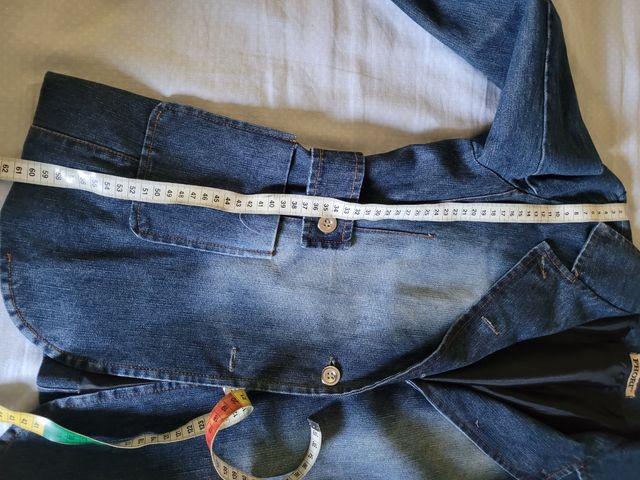 Giacca di jeans donna foderata tg L