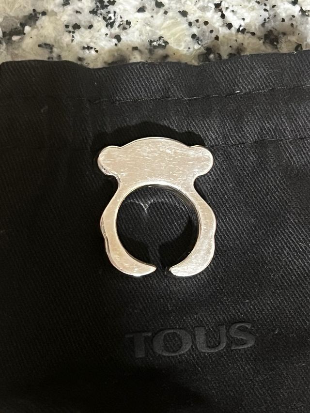 Anillo silueta grande oso Tous