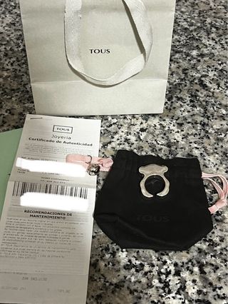 Anillo silueta grande oso Tous 