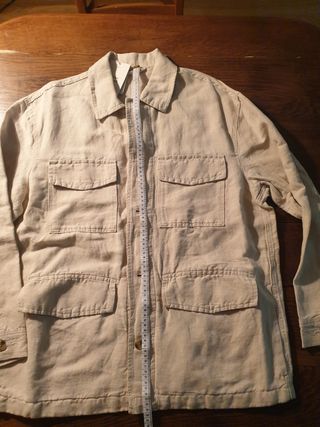 Sobrecamisa Chaqueta Lino Algodón Beige