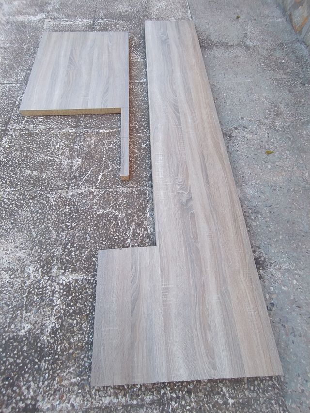 Encimera color roble