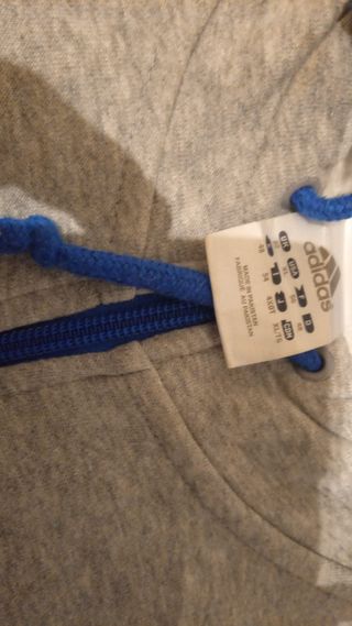 Sudadera con capucha  ADIDAS gris 
