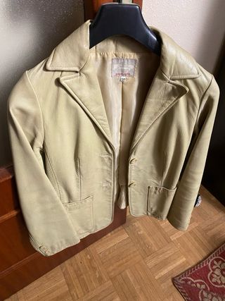 chaqueta de cuero xs