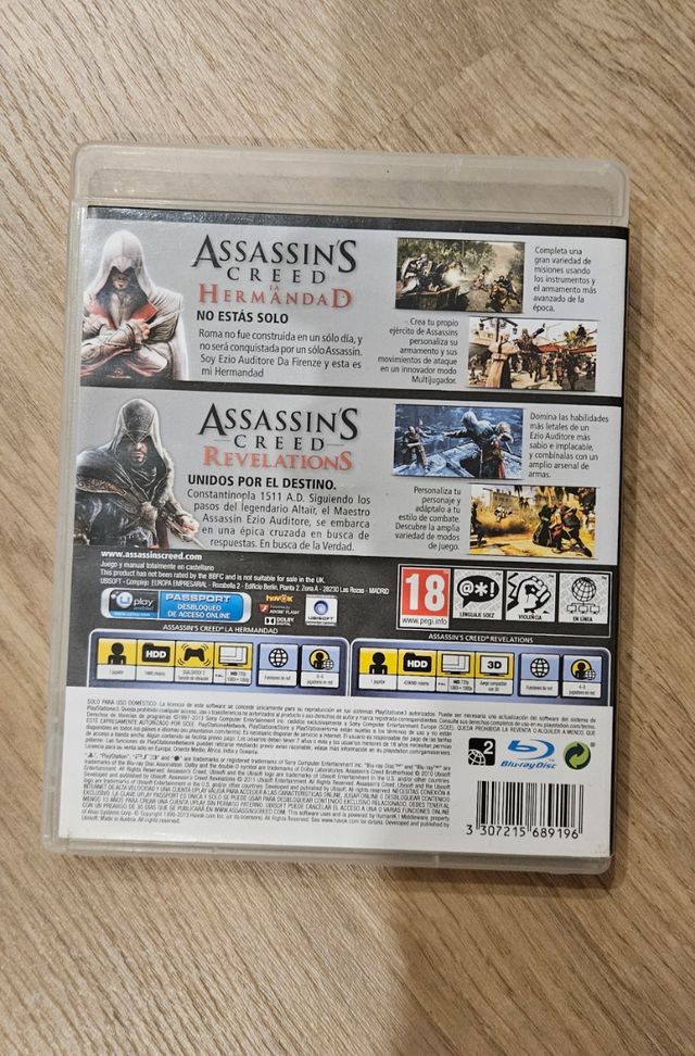 Assassin's creed 2en1 PS3