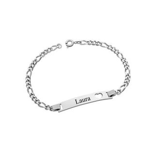 Esclava corazón acero inox 18cm personalizada