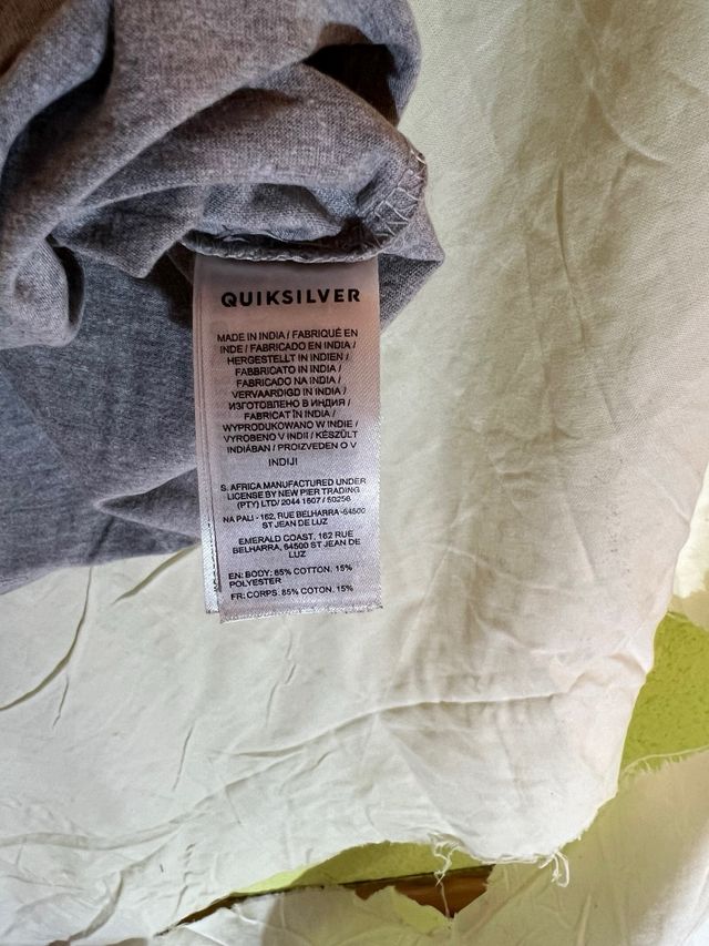 Camiseta QuikSilver Boardriding Gris Jaspeado