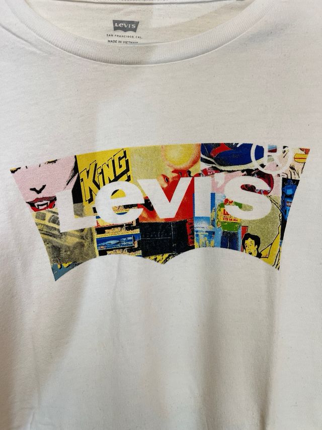 Camiseta LEVI’S Blanca Clásica Edición Cómic