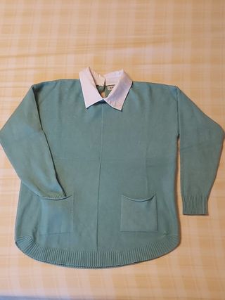 Camisola verde 2 em 1