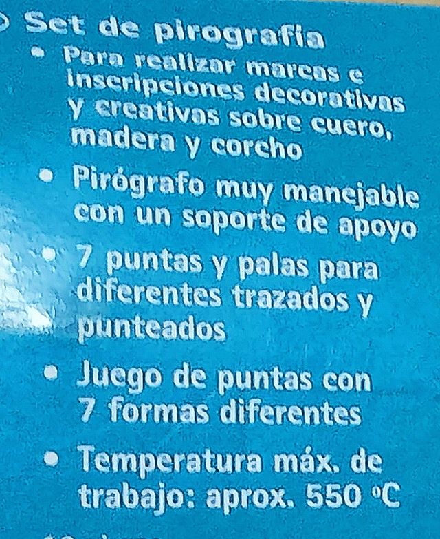 Set de Pirografia + Accesorios