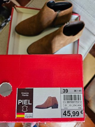 Botines piel marrones