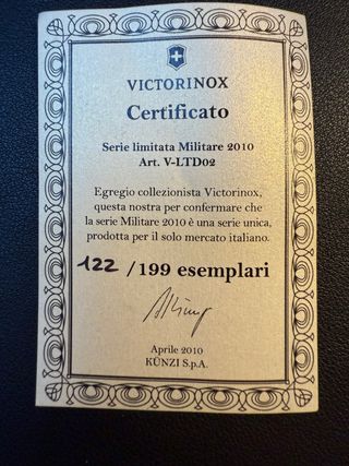 Victorinox edizione limitata 199 pezzi