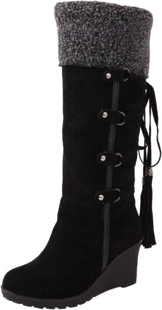 Botas negras n. 42 cuña