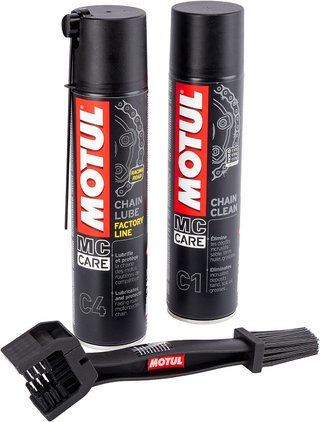 Kit de limpieza de cadenas Motul Factory C4 C1