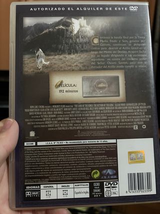DVD El Señor de los Anillos