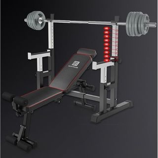 Rack soporte multifuncional sentadillas ajustable 