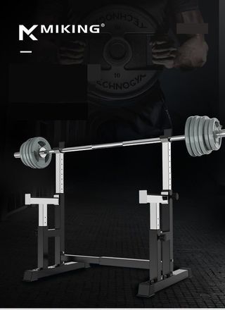 Rack soporte multifuncional sentadillas ajustable 