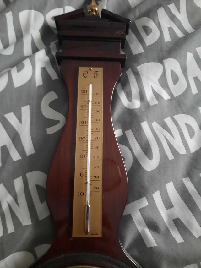 BARÓMETRO DE MADERA VINTAGE