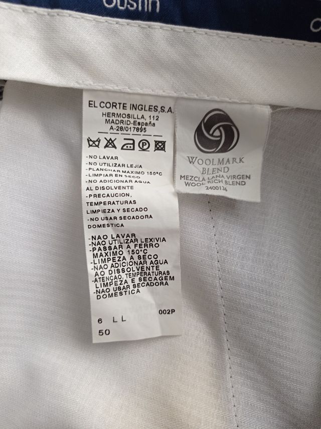 Traje caballero