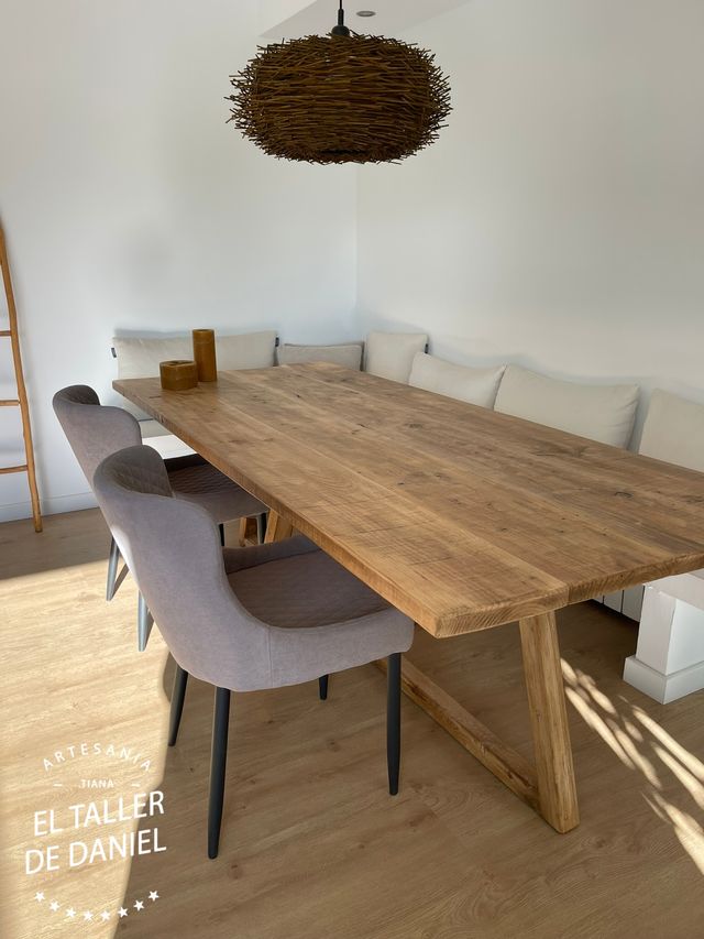 Mesa comedor madera reciclada a medida