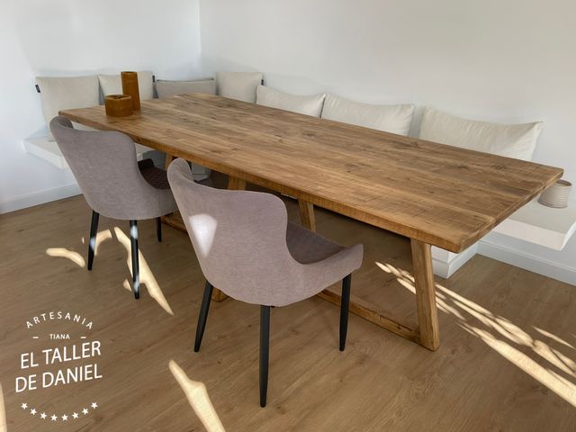 Mesa comedor madera reciclada a medida