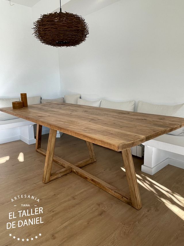 Mesa comedor madera reciclada a medida