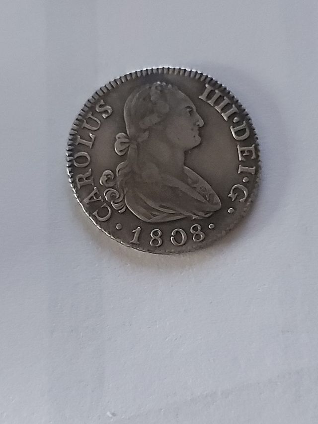 2 REALES CARLOS IV MADRID A.I. 1808 PLATA