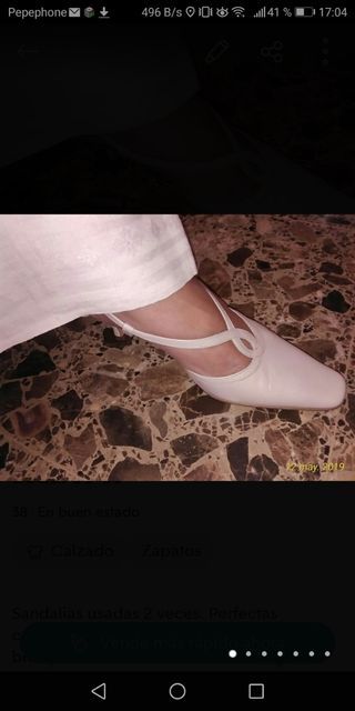 Sandalias boda, color hueso, marfil