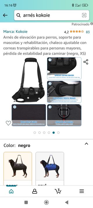 Arnés de elevación talla s kokoie