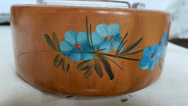 Posacenere in legno e vetro