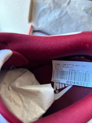 Nike Dunk Low Team Red