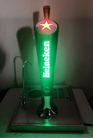 GRIFO DE CERVEZA HEINEKEN / LUMINOSO / AÑOS 2000