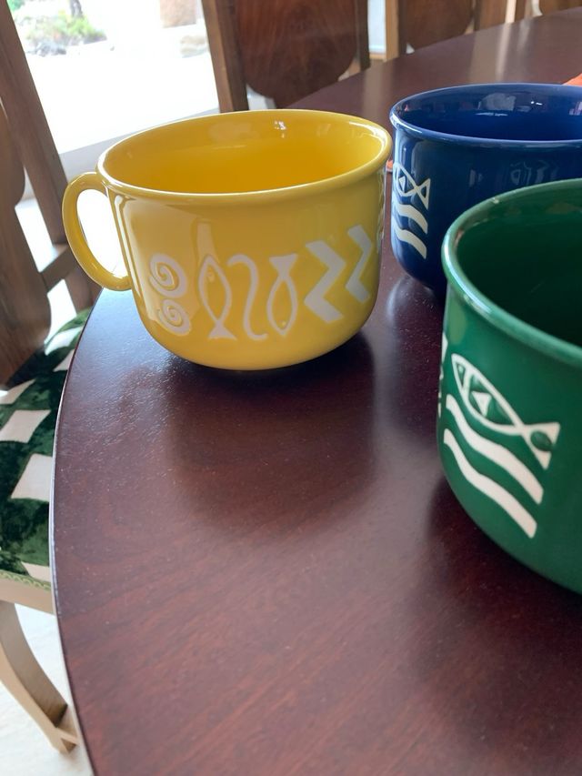 tazas, grandes desayuno