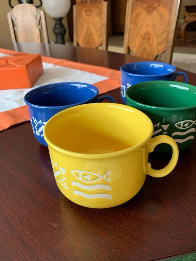 tazas, grandes desayuno