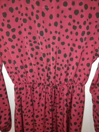 Vestido manga larga con abertura espalda
