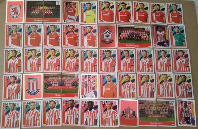 cromos premier league 2017 topps y mundial 2022