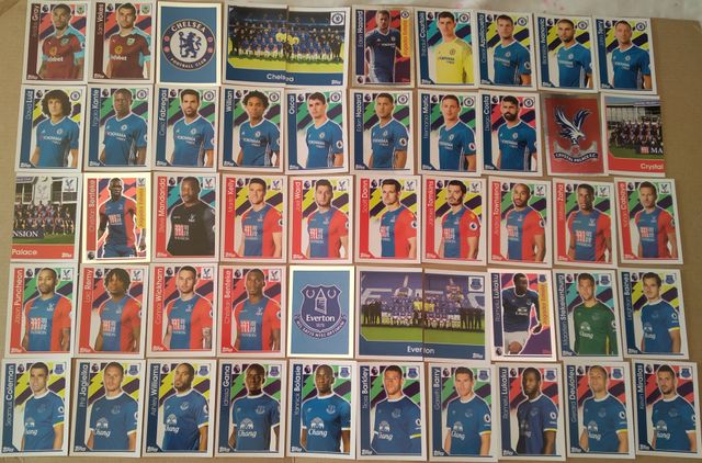 cromos premier league 2017 topps y mundial 2022