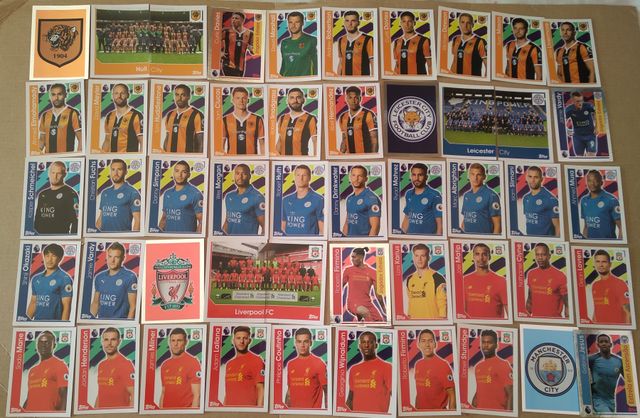 cromos premier league 2017 topps y mundial 2022