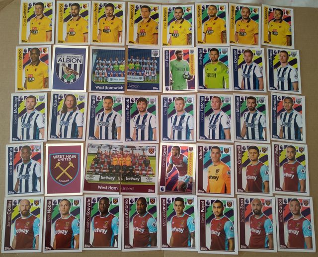 cromos premier league 2017 topps y mundial 2022