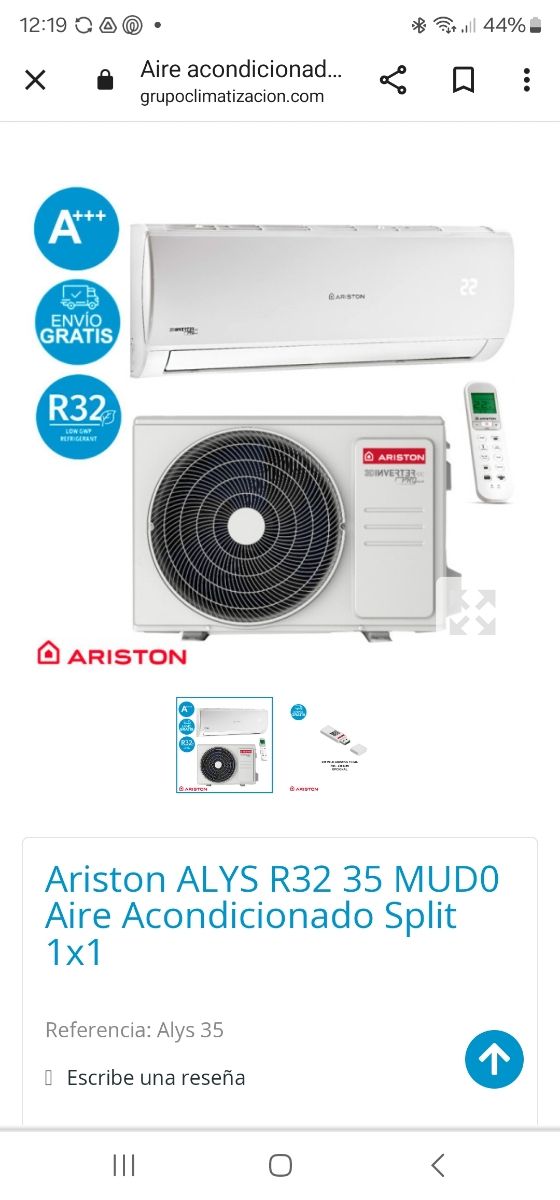 Aristón aíre acondicionado