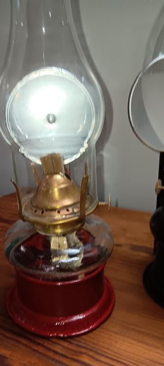 QUINQUES CON SOPORTE PARA COLGAR. El granate anula