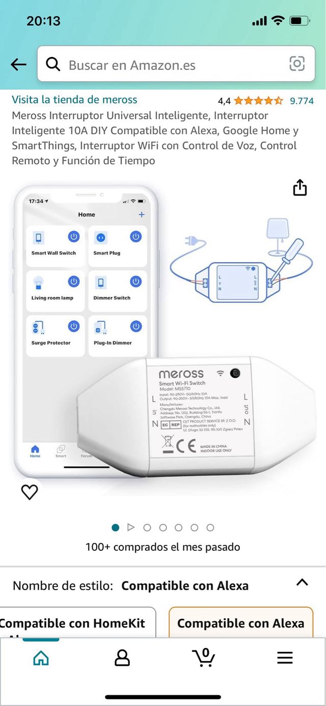 Interruttore/interruttore intelligente Meross