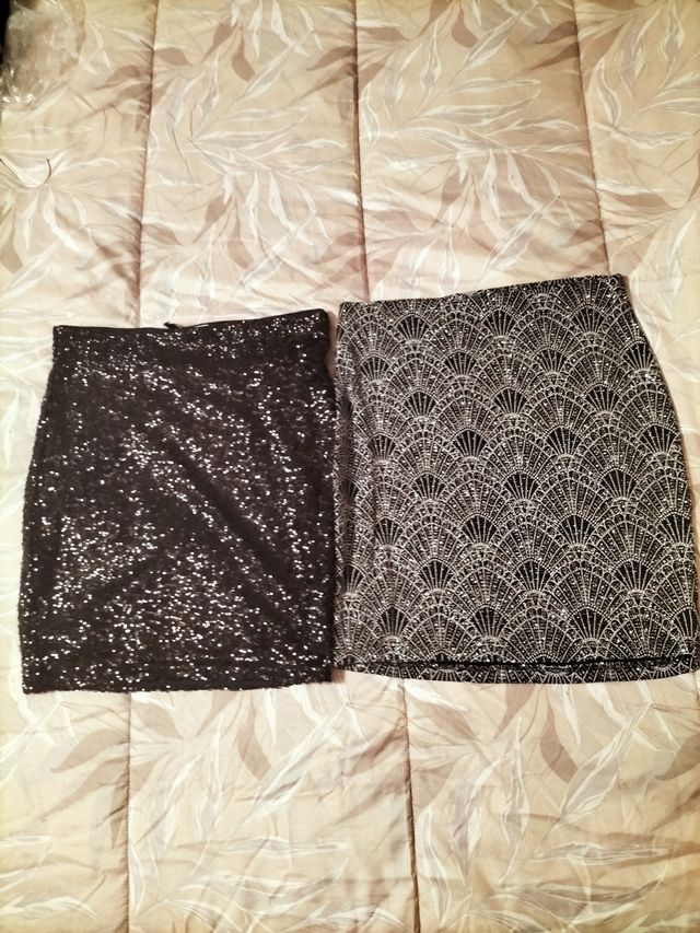 2 Gonne in paillettes H€M