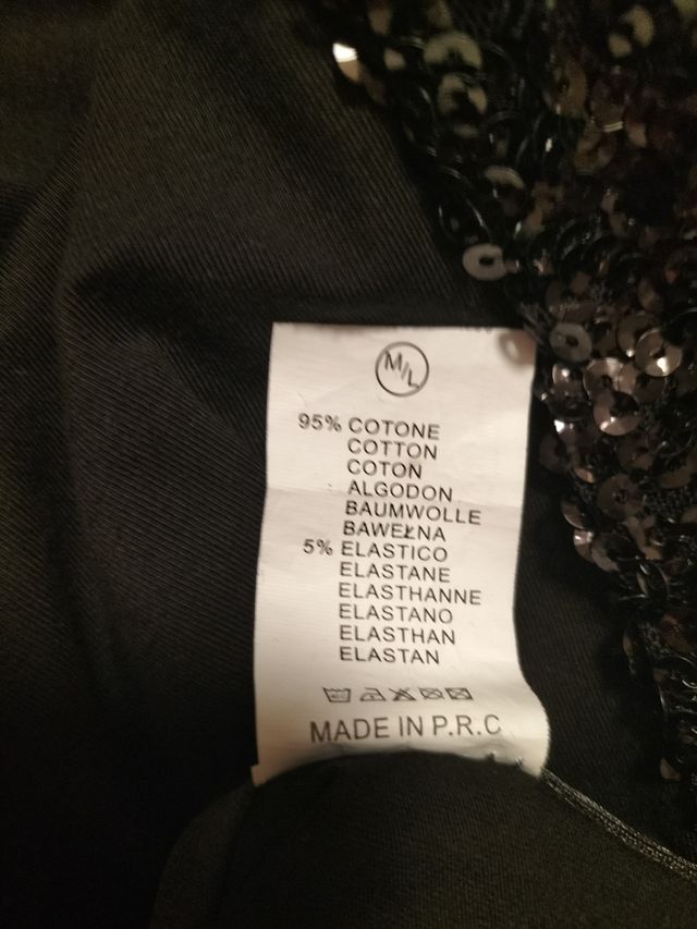 Canotta lunga Paillettes JDC