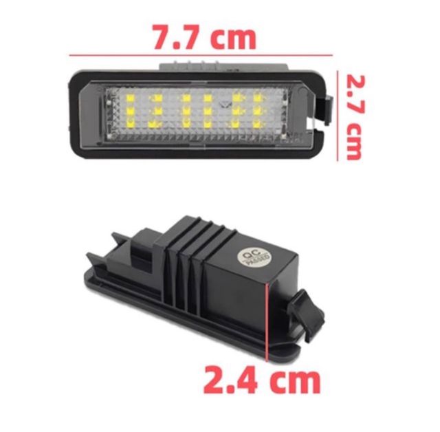 Luces Led Matricula Vw Golf 4,5,6,7,Passat,Polo 