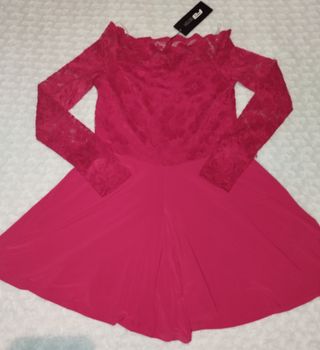 mono corto encaje rojo nuevo (XS-S) 