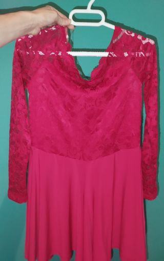mono corto encaje rojo nuevo (XS-S) 