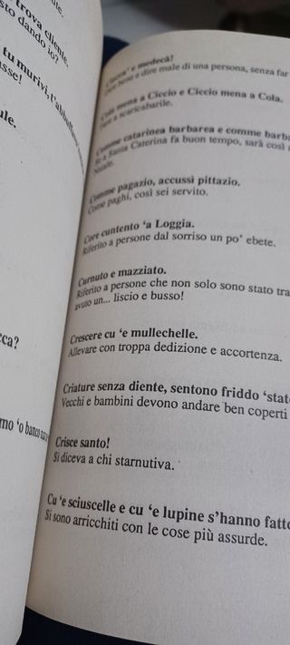 Libro vintage Proverbi Napoletani