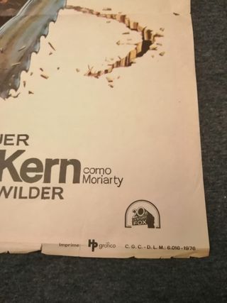 Cartel Cine 1977 EL HERMANO MÁS LISTO DE SHERLOCK