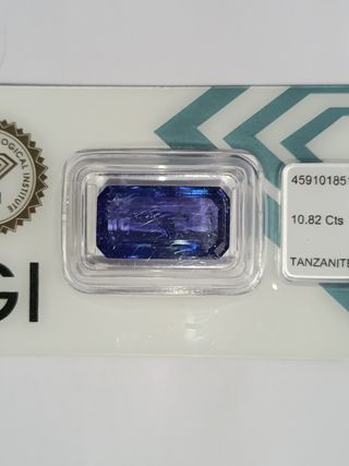 Tanzanita NATURAL 10'87ct azul profundo